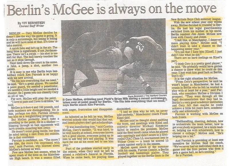 Press feature: McGee is always on the move