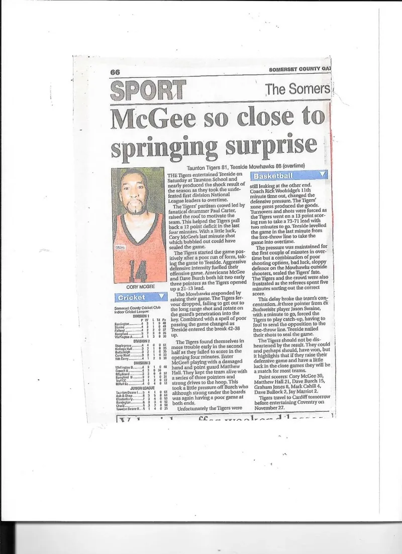 Press coverage: McGee so close to springing surprise